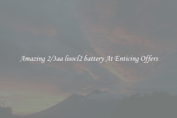 Amazing 2/3aa lisocl2 battery At Enticing Offers