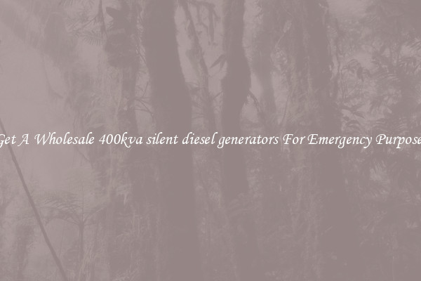 Get A Wholesale 400kva silent diesel generators For Emergency Purposes