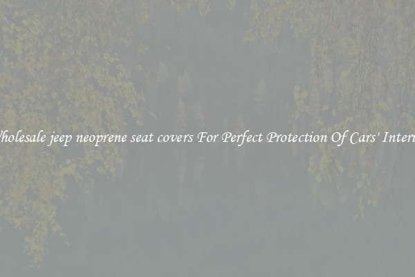 Wholesale jeep neoprene seat covers For Perfect Protection Of Cars' Interior 