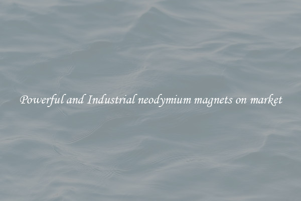 Powerful and Industrial neodymium magnets on market