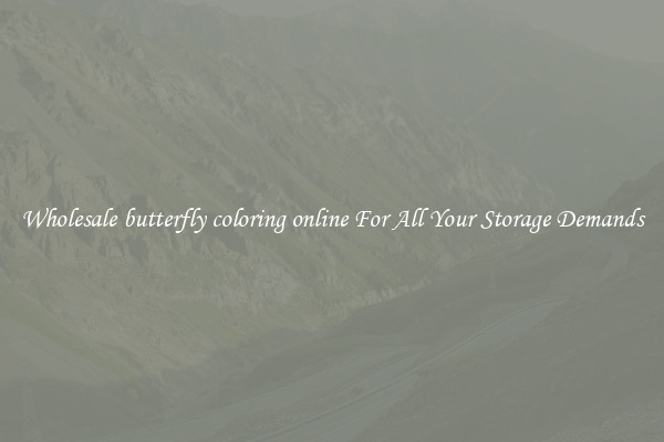 Wholesale butterfly coloring online For All Your Storage Demands
