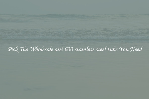 Pick The Wholesale aisi 600 stainless steel tube You Need