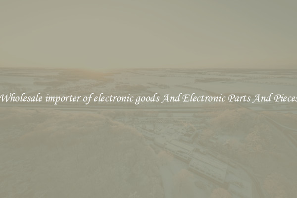 Wholesale importer of electronic goods And Electronic Parts And Pieces