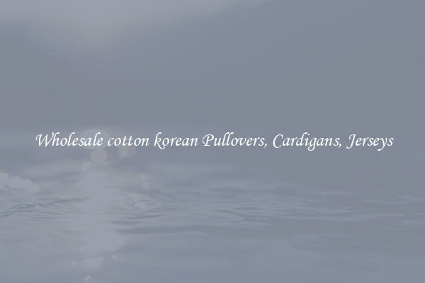 Wholesale cotton korean Pullovers, Cardigans, Jerseys